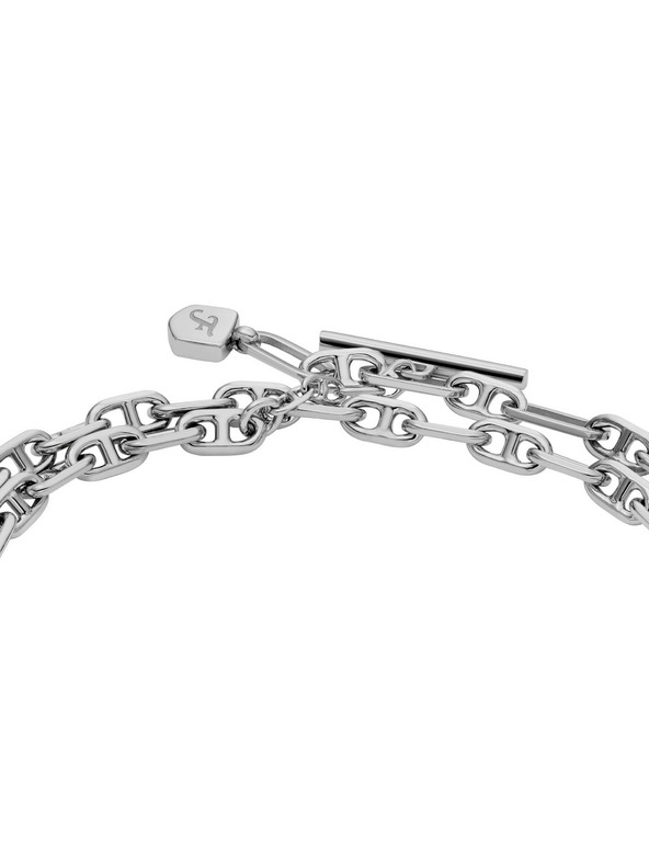 Fossil Fossil D-Link dupla acél karkötő hölgyeknek