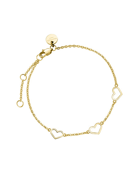 Rosefield Rosefield arany Triple Heart karkötő JBTHG-J537