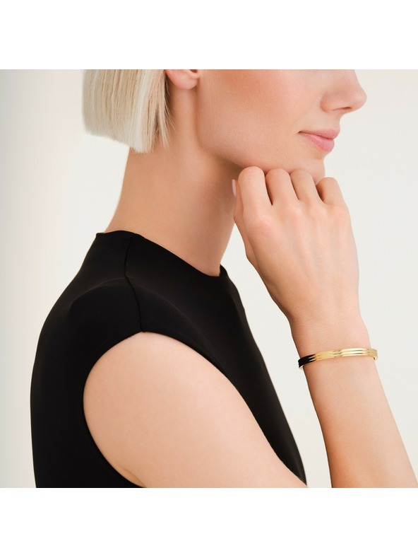 Rosefield Rosefield aranyozott merev női karkötő JBSBG-J1041