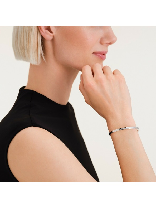 Rosefield Rosefield női merev karkötő rhodiumozott JBSCS-J1038