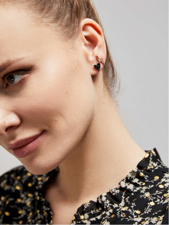 Moodo Aranyszínű fülbevaló-készlet Moodo