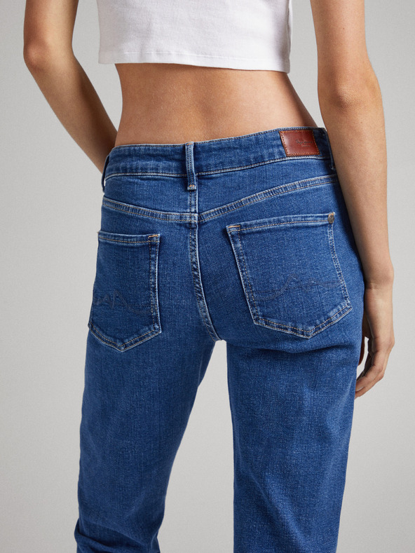 Pepe Jeans Kék női egyenes szabású farmernadrág Pepe Jeans Mary