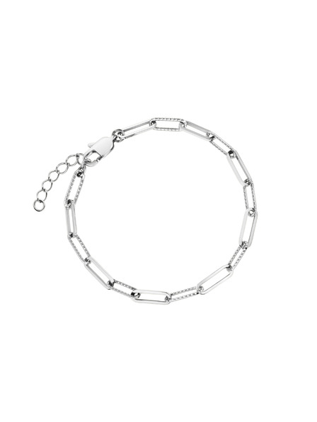 Rosefield Rosefield ezüst színű karkötő Hammered Chain JBHCS-J596
