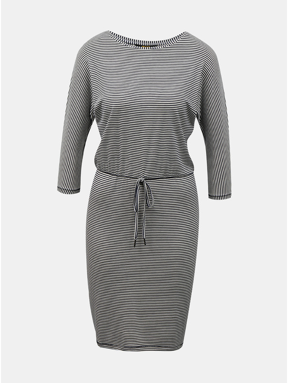 ZOOT.lab Fehér és kék női csíkos ruha nyakkendővel ZOOT.lab Demi