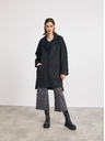 ZOOT.lab Fekete női kabát gyapjúval METROOPOLIS by ZOOT.lab Kandis