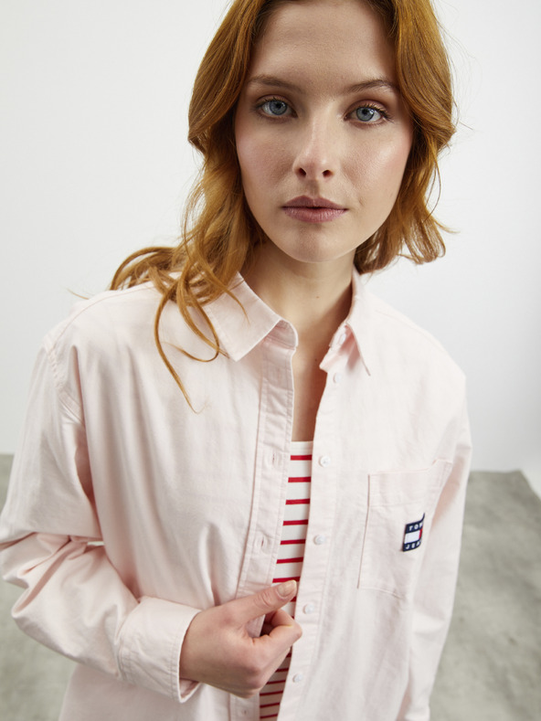 ZOOT.lab Fehér és piros csíkos bundás ruha ZOOT.lab Vally