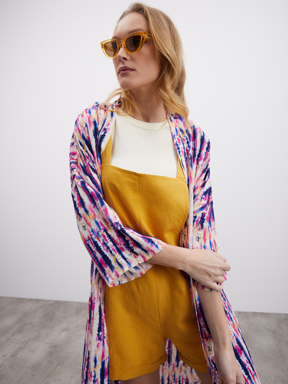 ZOOT.lab Mustár női vászonnadrág lakkozott ZOOT.lab Paulina ZOOT.lab Paulina