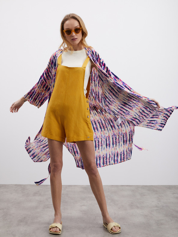 ZOOT.lab Mustár női vászonnadrág lakkozott ZOOT.lab Paulina ZOOT.lab Paulina