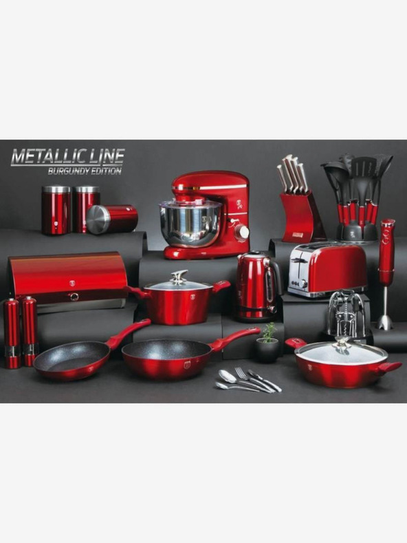 Berlingerhaus Elektromos bors- és sódaráló Burgundi metál vonal BERLINGERHAUS