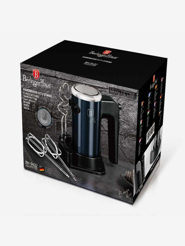 Berlingerhaus Kézi mixer habverő tartozékokkal 300 W BERLINGERHAUS Aquamarine Edition