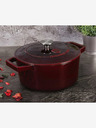 Berlingerhaus Öntöttvas sütőtál fedővel 24 cm Burgundy Line BERLINGERHAUS