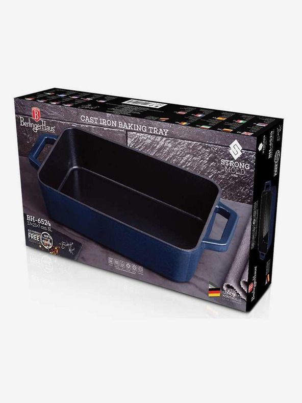 Berlingerhaus Öntöttvas sütőtál BERLINGERHAUS Aquamarine Metallic Line