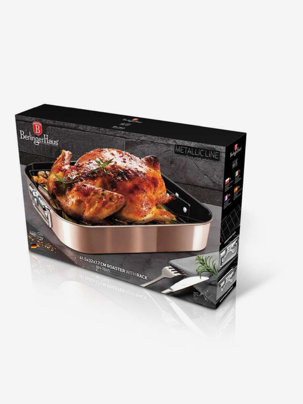 Berlingerhaus Sütőtál ráccsal Rosegold Metallic Line BERLINGERHAUS
