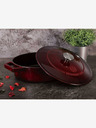 Berlingerhaus Öntöttvas sütőtál fedővel 26 cm Burgundy Line BERLINGERHAUS