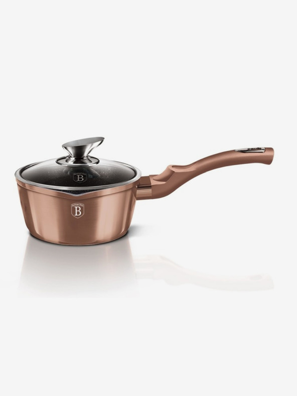 Berlingerhaus Lábas fedővel márvány felülettel 16 cm Rosegold Metallic Line BERLINGERHAUS