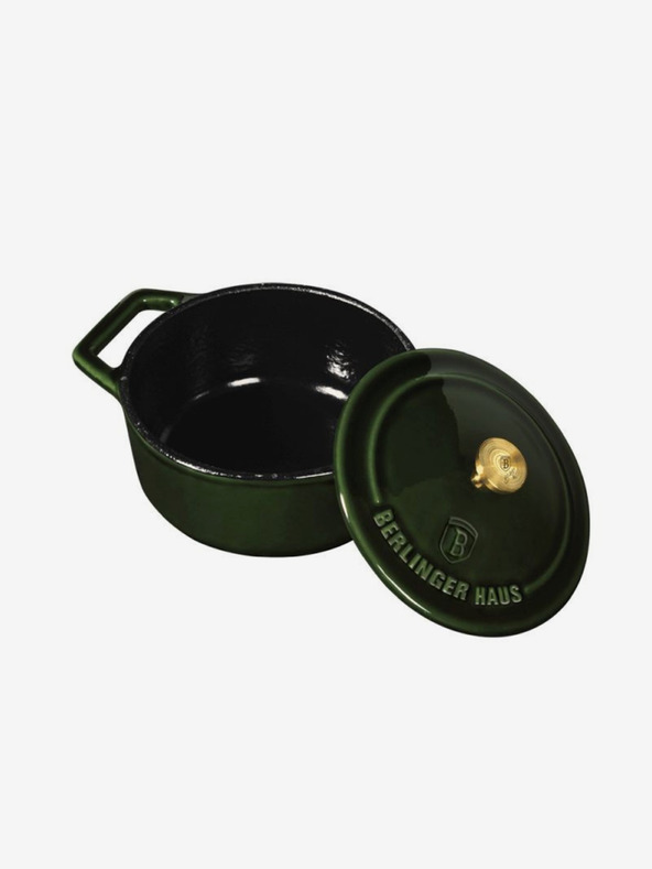 Berlingerhaus Öntöttvas sütőtál fedővel 10 cm BERLINGERHAUS Emerald Collection
