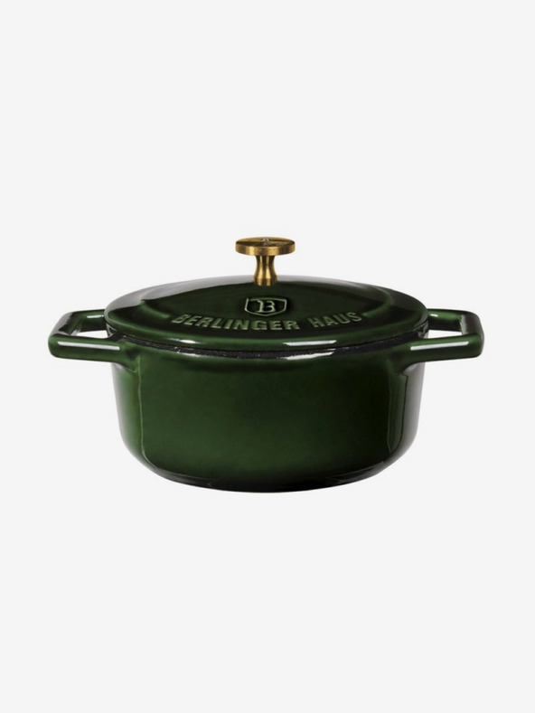 Berlingerhaus Öntöttvas sütőtál fedővel 10 cm BERLINGERHAUS Emerald Collection