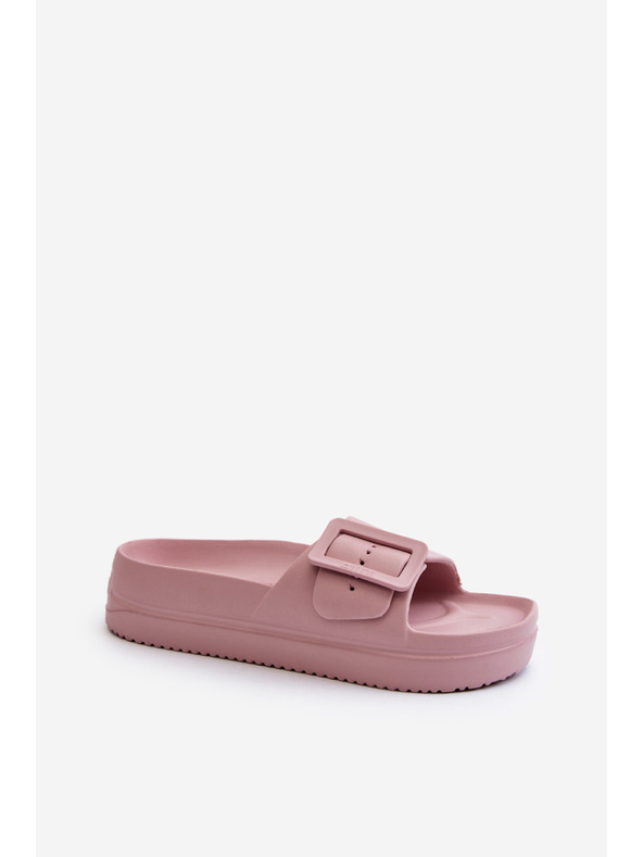 BIG STAR SHOES Rózsaszín platformos Big Star női cipő csattal