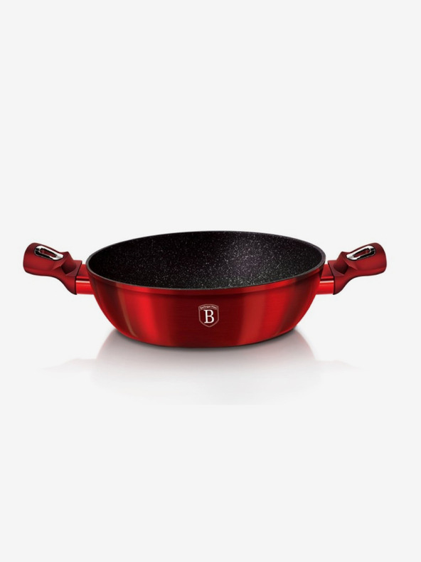 Berlingerhaus Kerek sütőtál márvány felülettel és fedővel 28 cm BERLINGERHAUS Burgundy Metallic Line