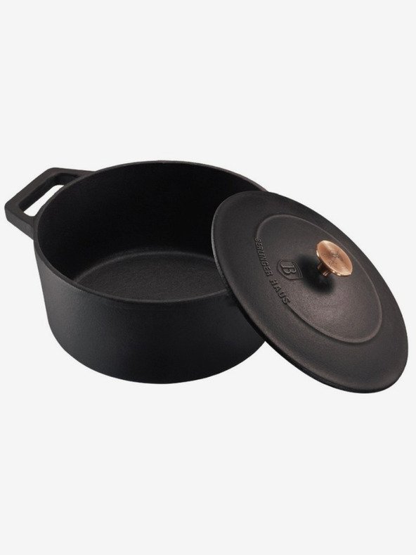 Berlingerhaus Öntöttvas sütőtál fedővel 20 cm BERLINGERHAUS Black Rose Collection