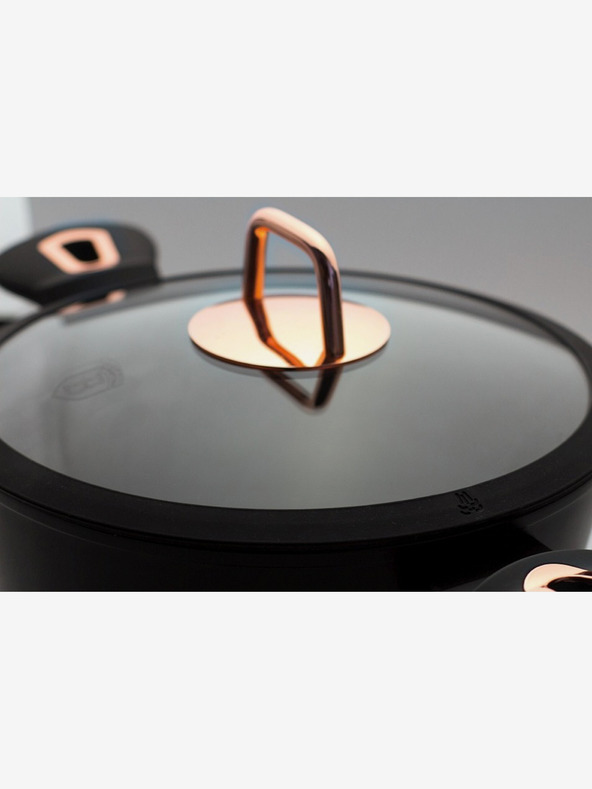 Berlingerhaus Sütőedény fedővel és márvány felülettel 28 cm Black Rose Collection BERLINGERHAUS