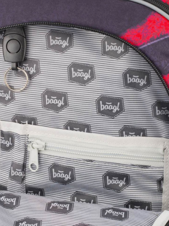 BAAGL  Szürke 3 szett core lava: hátizsák, tolltartó, táska Baagl