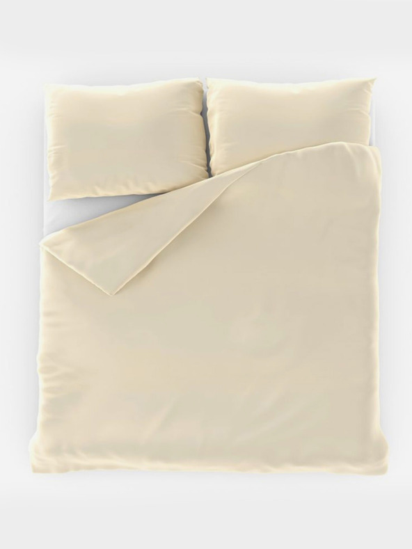 Kvalitex LUXURY COLLECTION szatén francia ágyneműhuzat 1+2, 200x200, 70x90cm törtfehér