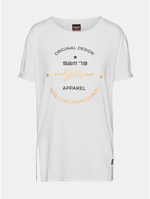 Sam 73 Fehér női nyomtatott póló SAM 73 Annabel