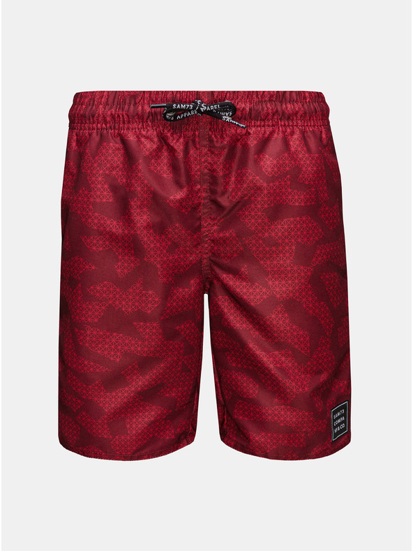 Sam 73 Piros fiú mintás fürdőruha SAM 73