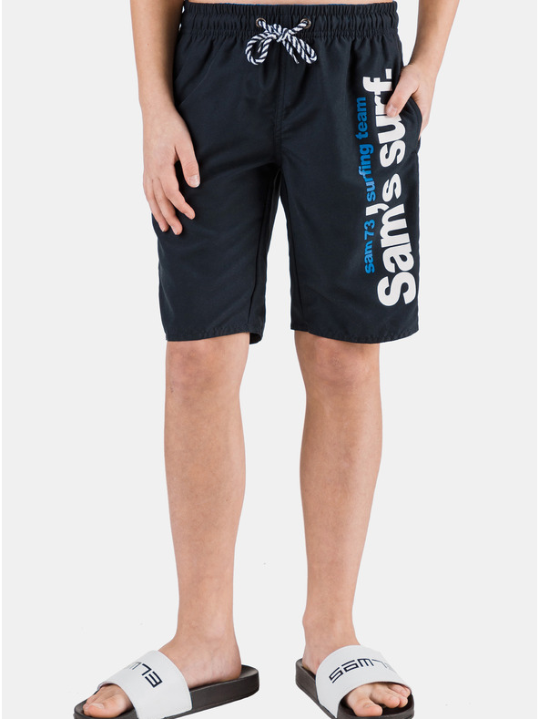 Sam 73 Sötétkék fiú nyomtatott fürdőruha SAM 73