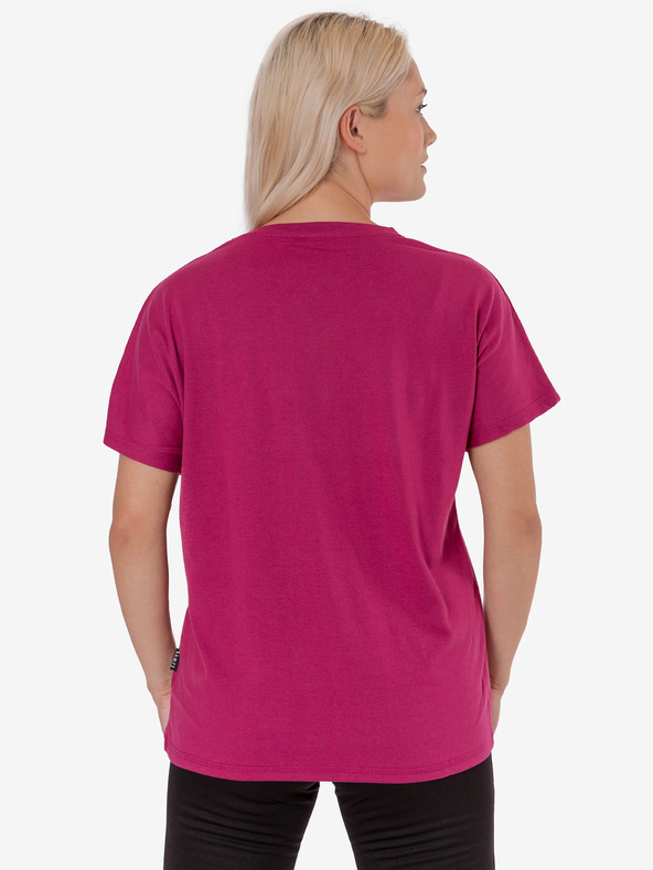 Sam 73 Sötét rózsaszín női nyomtatott póló SAM 73