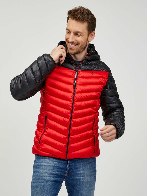 Sam 73 Fekete-piros férfi steppelt dzseki SAM 73 Ulrik