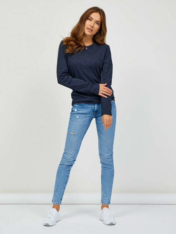 Sam 73 Sötétkék női hosszú ujjú póló SAM 73 Naivara