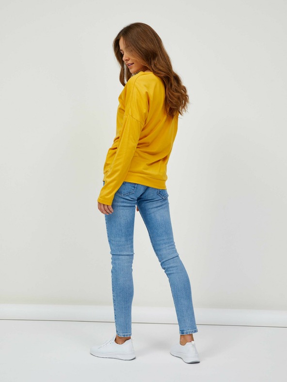 Sam 73 Sárga női alap hosszú ujjú póló SAM 73 Azuka