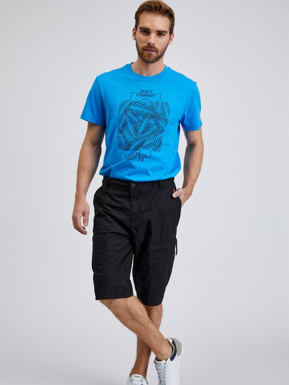 Sam 73 Fekete férfi rövidnadrág SAM73 Cygnus