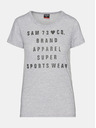 Sam 73 Világosszürke női póló SAM 73 Penny nyomtatással