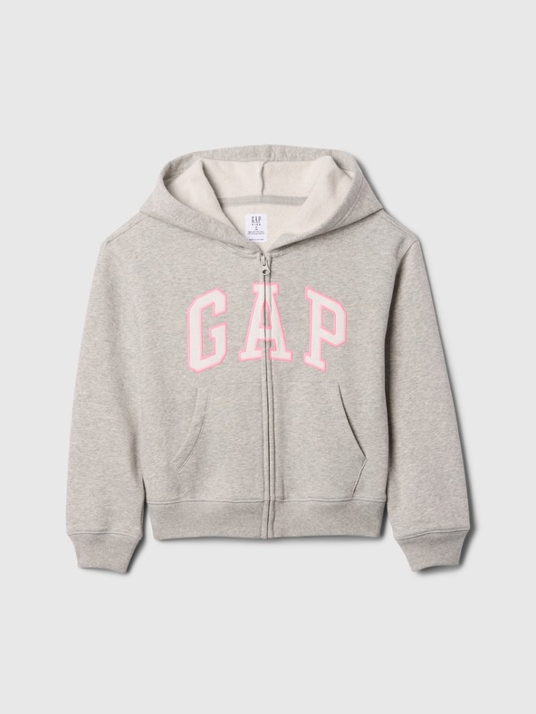 GAP Gyerek pulóver logóval és fleece béléssel GAP