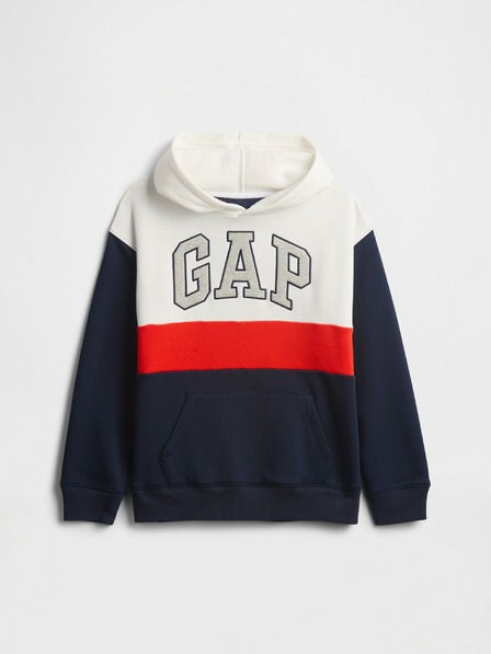 GAP Gyerek pulóver logóval és fleece béléssel GAP
