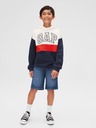 GAP Gyerek pulóver logóval és fleece béléssel GAP