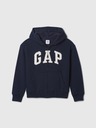 GAP Gyerek pulóver logóval és fleece béléssel GAP