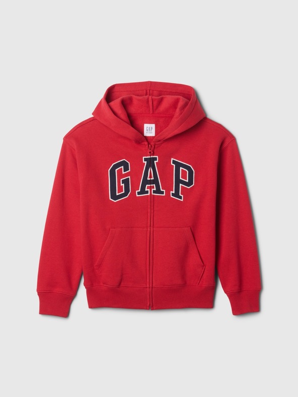 GAP Gyerek pulóver logóval és fleece béléssel GAP