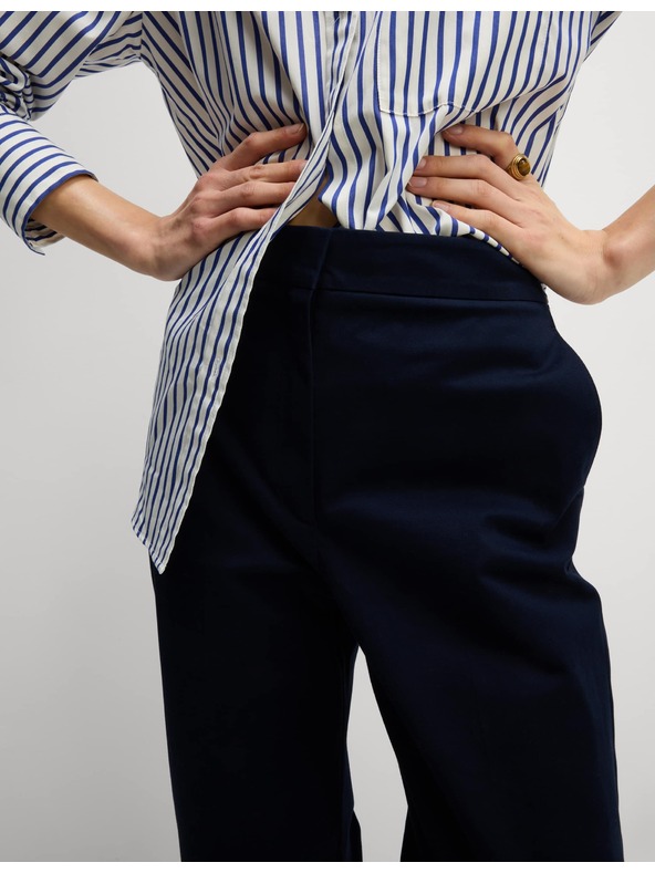 Marks & Spencer Marks & Spencer bokazárós nadrág, magas pamuttartalommal, tengerkék