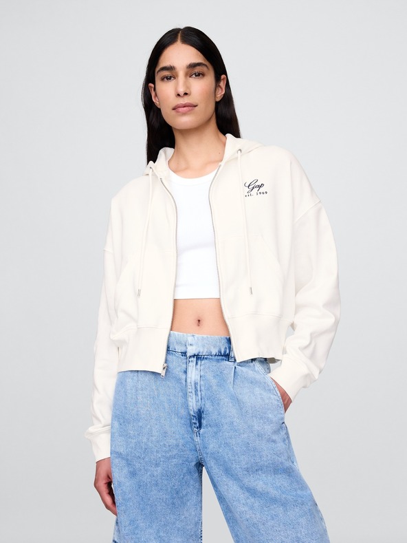 GAP Oversize pulóver logóval VintageSoft Americana GAP