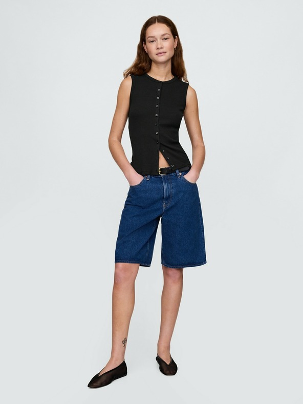 GAP Bordázott kardigán mellény GAP