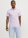 Jack & Jones Világos rózsaszín férfi polo póló Jack & Jones
