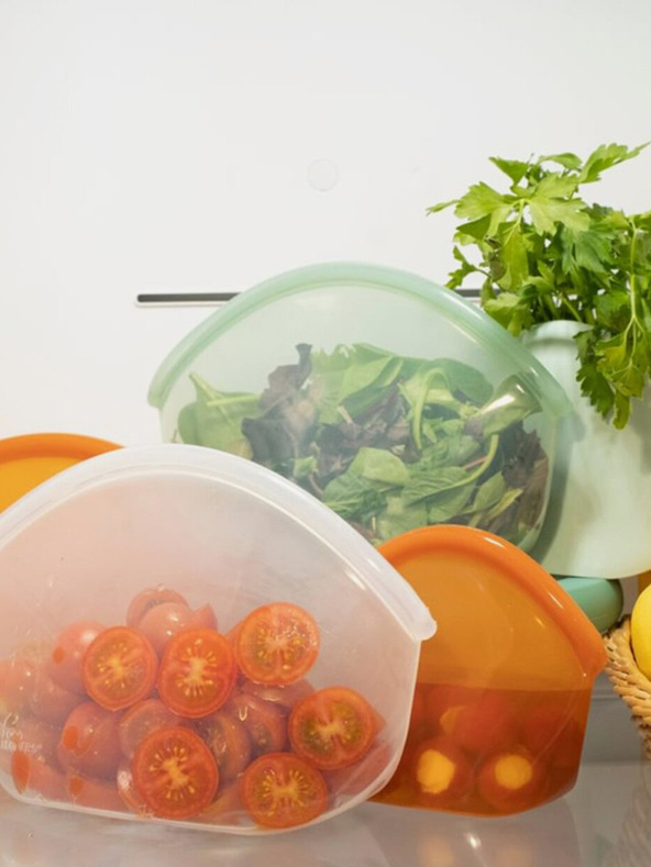 Fossil Narancssárga Food Huggers szilikon élelmiszer zacskó (900 ml)