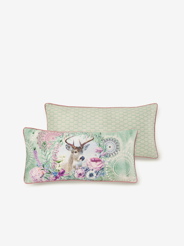 HIP 30 x 60 cm - Zöld és rózsaszínű HIP Romini fordítható párna