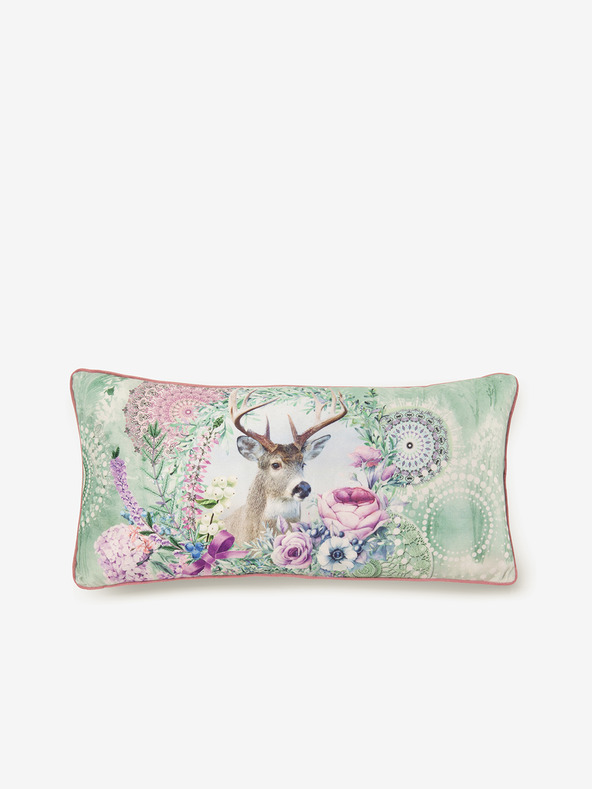 HIP 30 x 60 cm - Zöld és rózsaszínű HIP Romini fordítható párna