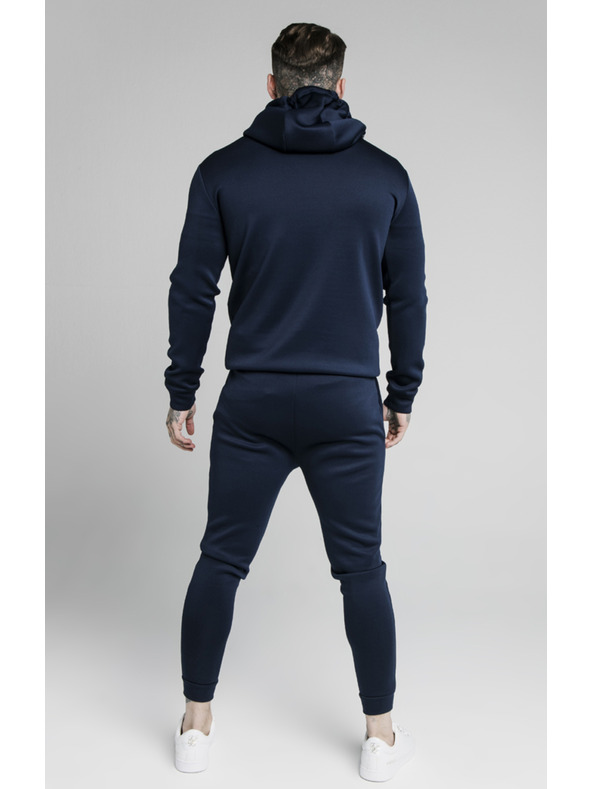 Siksilk Sötétkék SikSilk férfi kapucnis pulóver