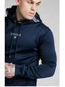 Siksilk Sötétkék SikSilk férfi kapucnis pulóver